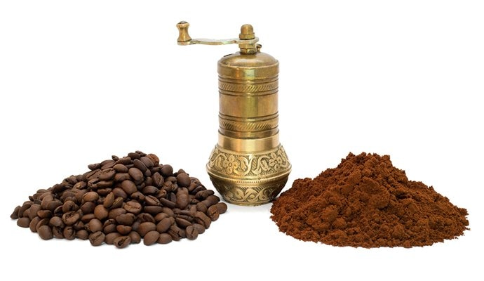 ground coffee beans for Turkish Coffee